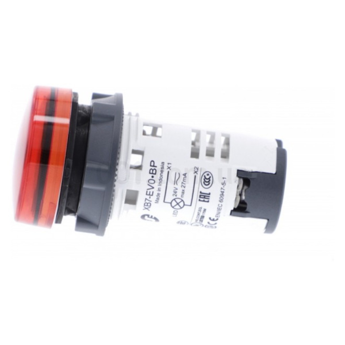 Лампа світлосигнальна LED (моноблок) 22мм 24В AC/DC червона XB7, Schneider Electric 98_98.jpg - фото 3