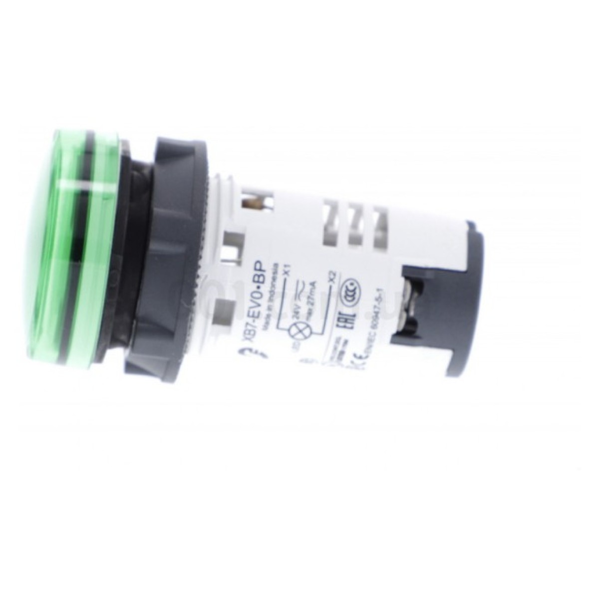Лампа світлосигнальна LED (моноблок) 22мм 24В AC/DC зелена XB7, Schneider Electric 98_98.jpg - фото 4