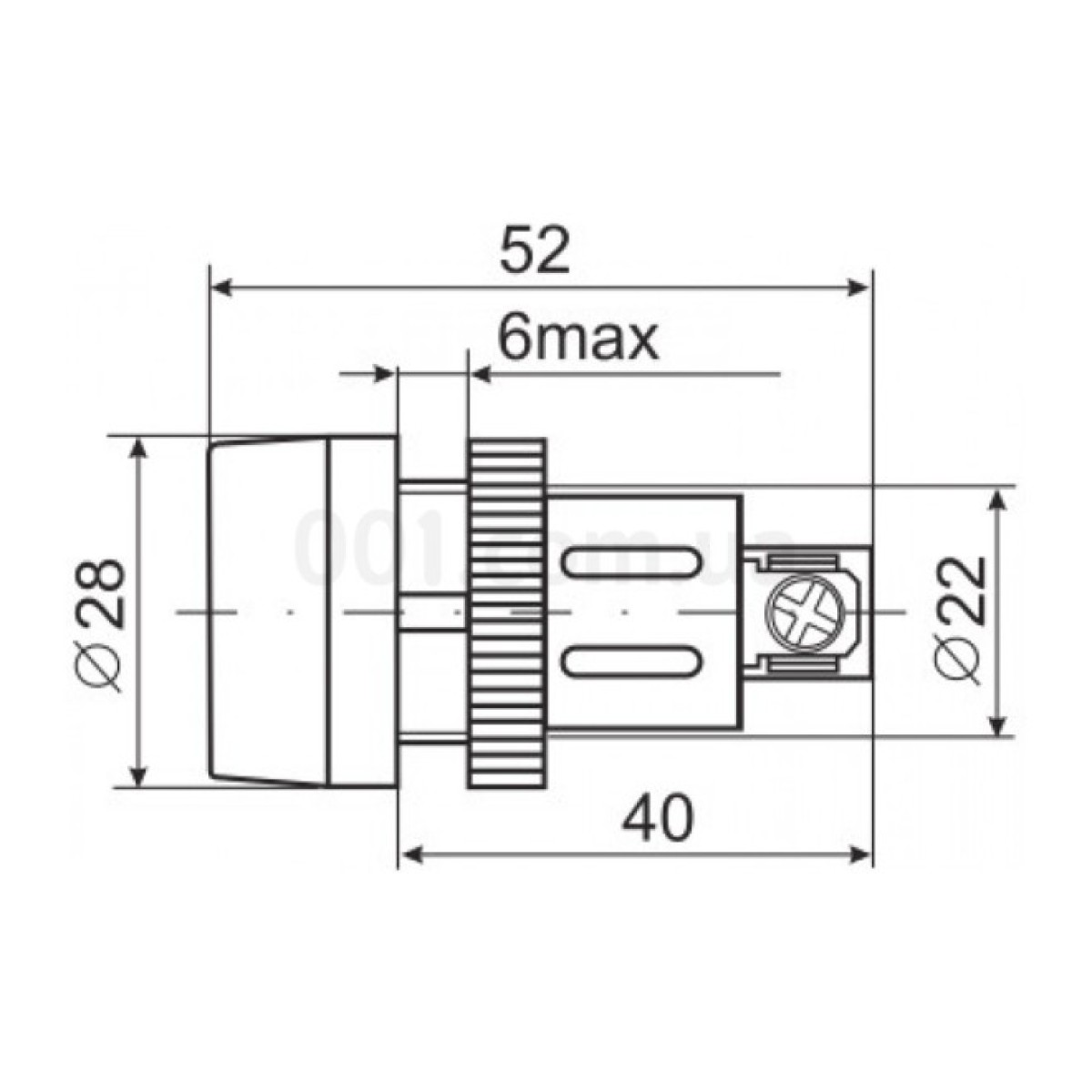 Лампа ENR-22 неон d22 мм синяя 240В цилиндр, IEK 98_98.jpg - фото 3