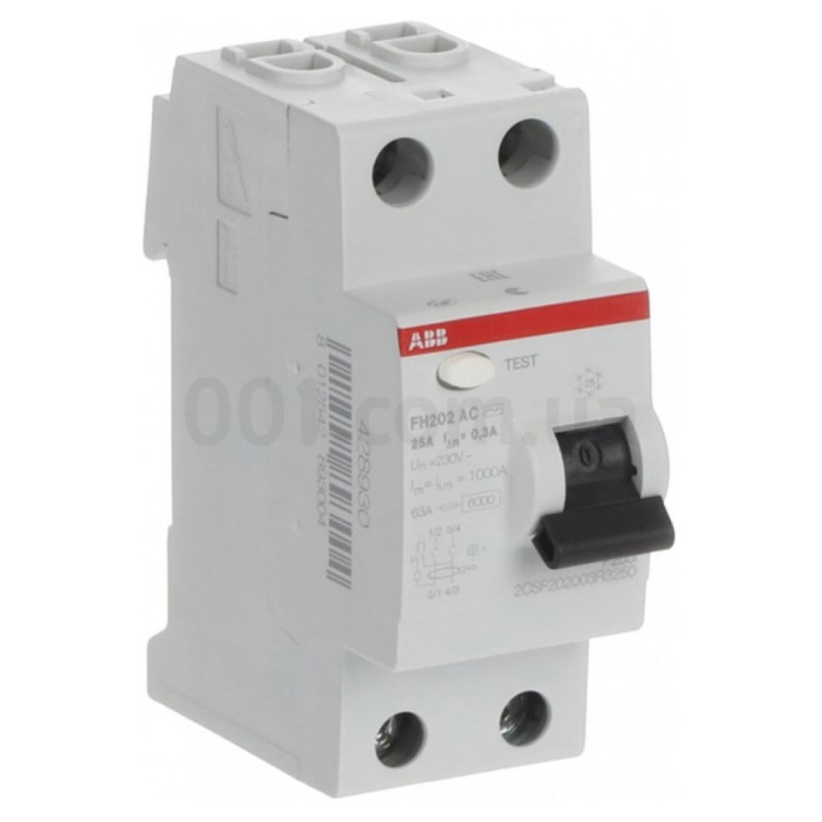 Диференційний вимикач (ПЗВ) FH202AC-25/0,3 25А 2Р 300mA тип AC, ABB 98_98.jpg - фото 2