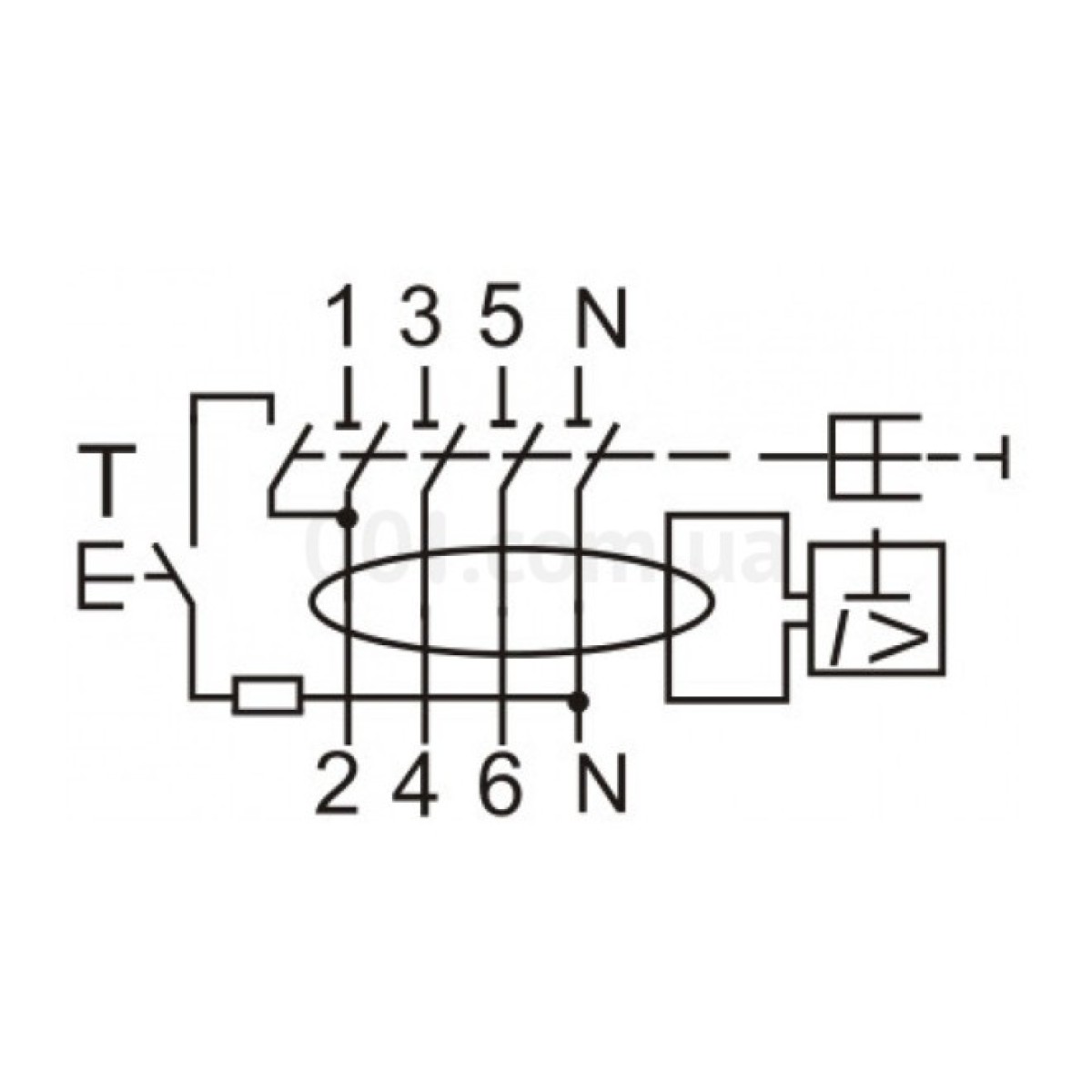 Дифференциальное реле (УЗО) EFI-4 100А 30мА тип AC 10кА, ETI 98_98.jpg - фото 3