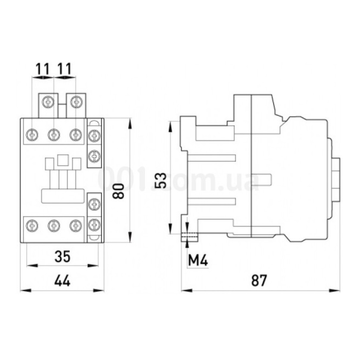 Контактор e.industrial.ukc.9.110, 9 А 110 В/AC 1НО+1НЗ, E.NEXT 98_98.jpg - фото 2