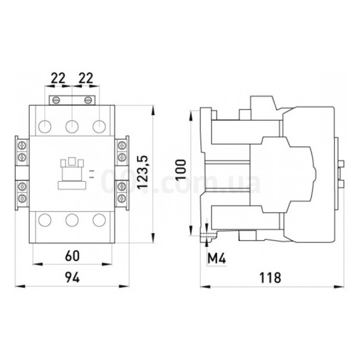 Контактор e.industrial.ukc.75.42, 75 A 42 В/AC 1НО+1НЗ, E.NEXT 98_98.jpg - фото 2