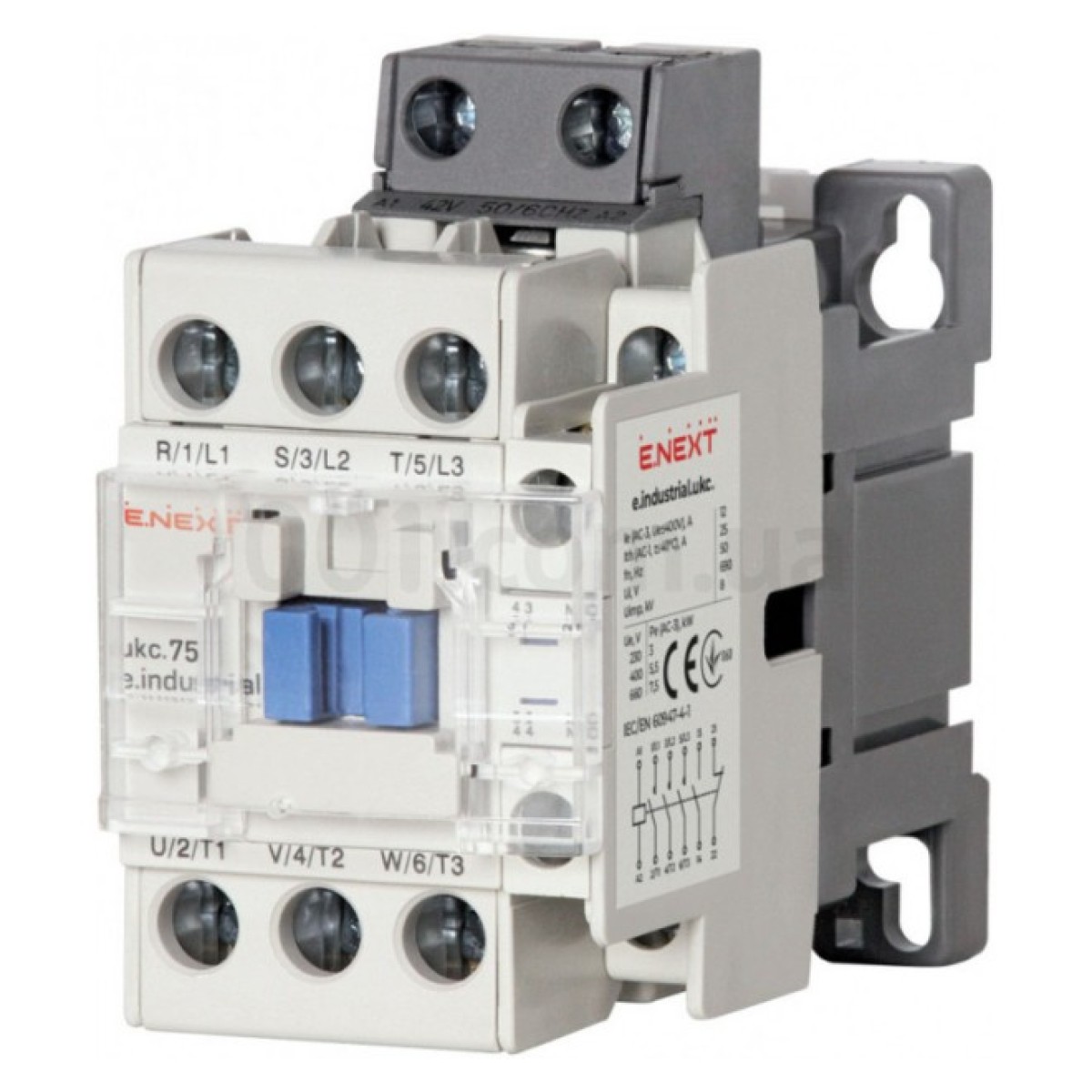 Контактор e.industrial.ukc.75.42, 75 A 42 В/AC 1НО+1НЗ, E.NEXT 256_256.jpg