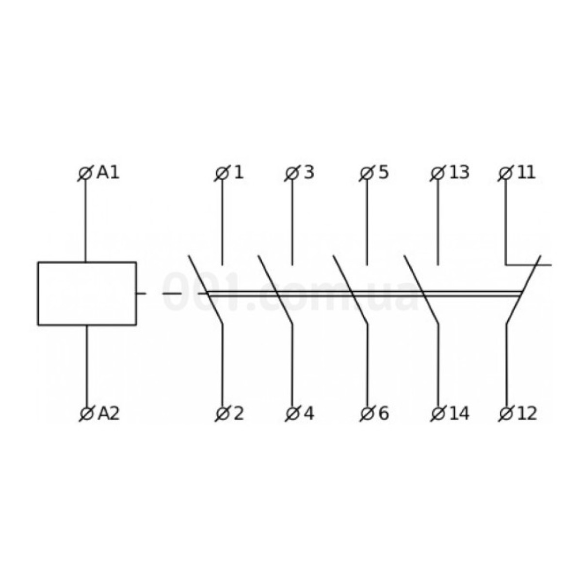 Контактор ПМ 3-40 (LC1-D4011) 40А 42В/AC 1НО+1НЗ, АСКО-УКРЕМ 98_98.jpg - фото 3