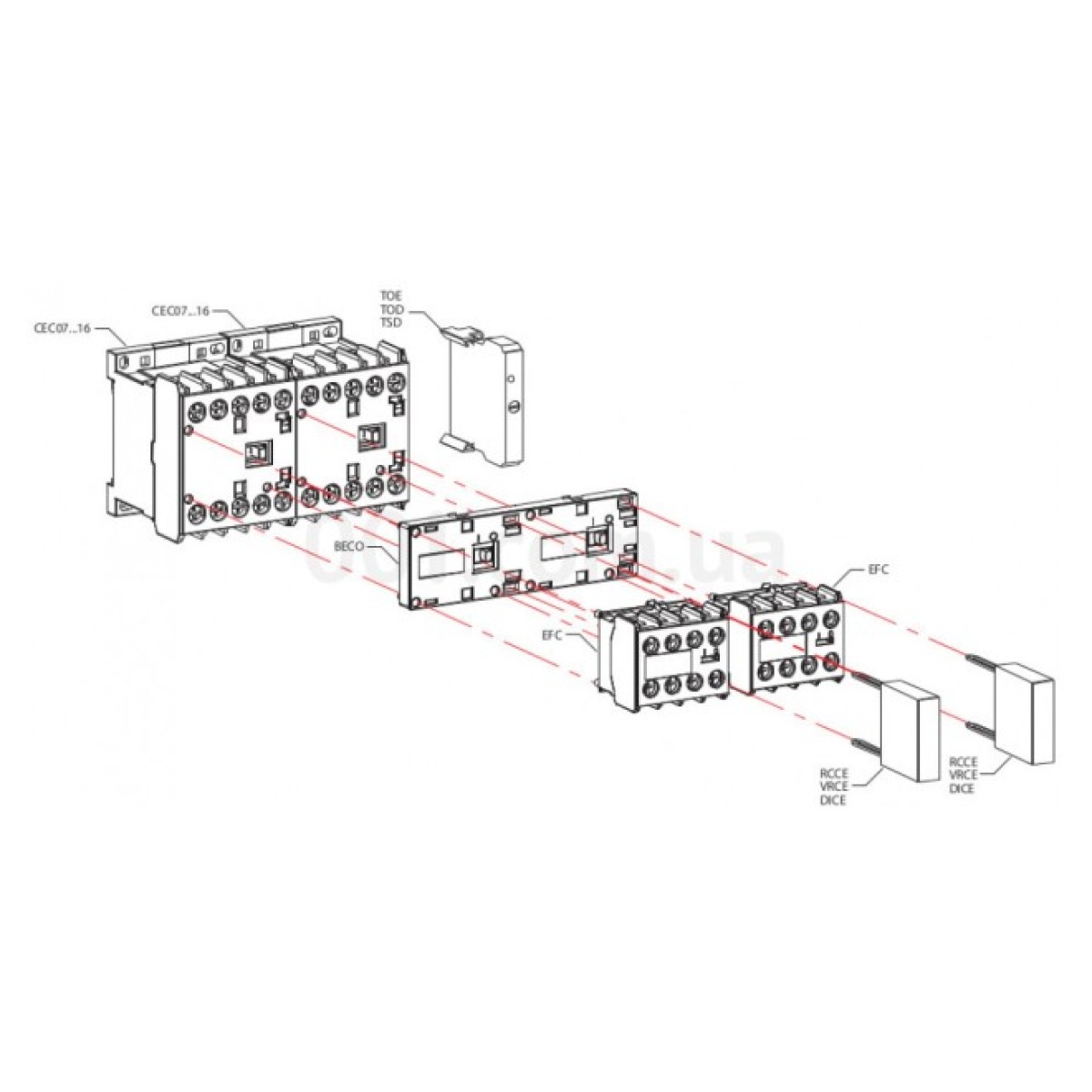 Контактор миниатюрный CEC 12.10 230V/AC 12A 5,5kW AC3, ETI 98_98.jpg - фото 3