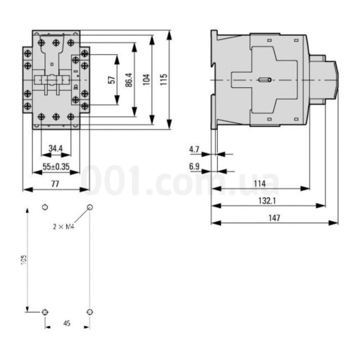 Контактор 3P 65A 30кВт 230В AC габарит 2, SCHRACK TECHNIK 98_98.jpg - фото 3