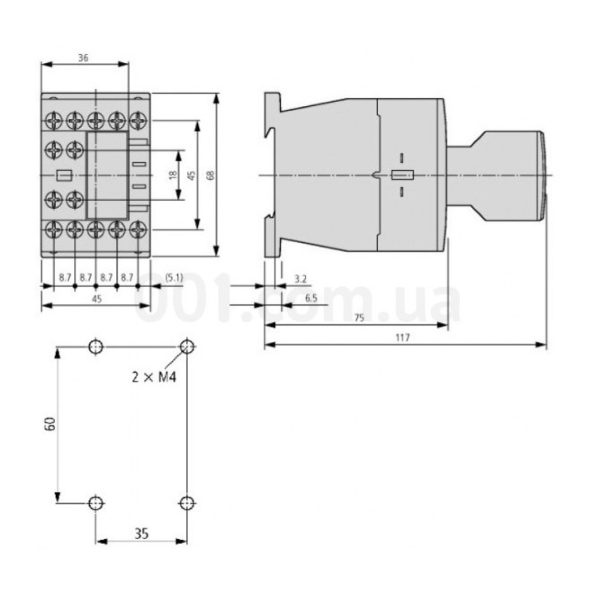 Контактор 3P 7A 3кВт 230В АC габарит 0 1НО, SCHRACK TECHNIK 98_98.jpg - фото 2