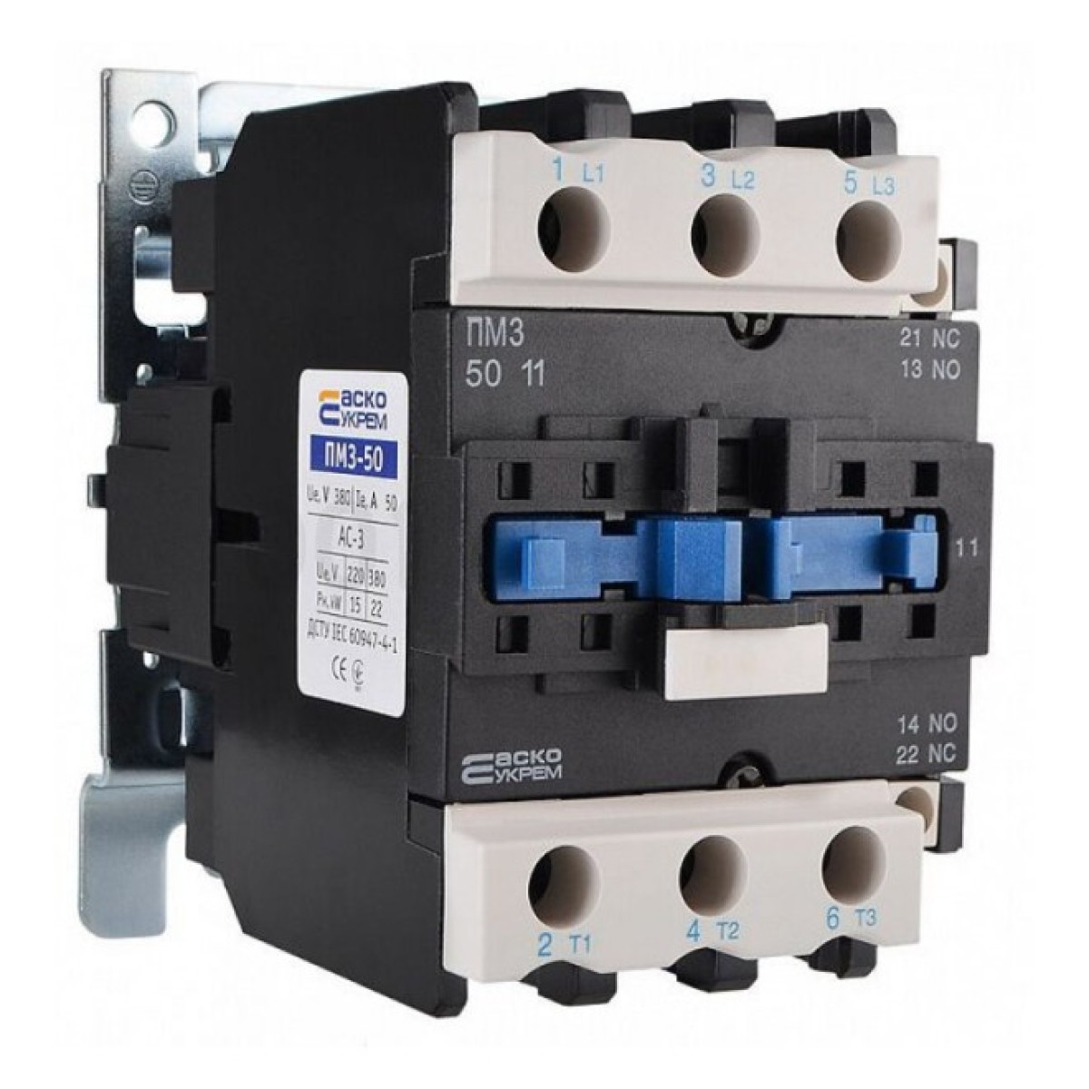 Контактор ПМ 3-50 (LC1-D5011) 50А 42В/AC 1НО+1НЗ, АСКО-УКРЕМ 256_256.jpg