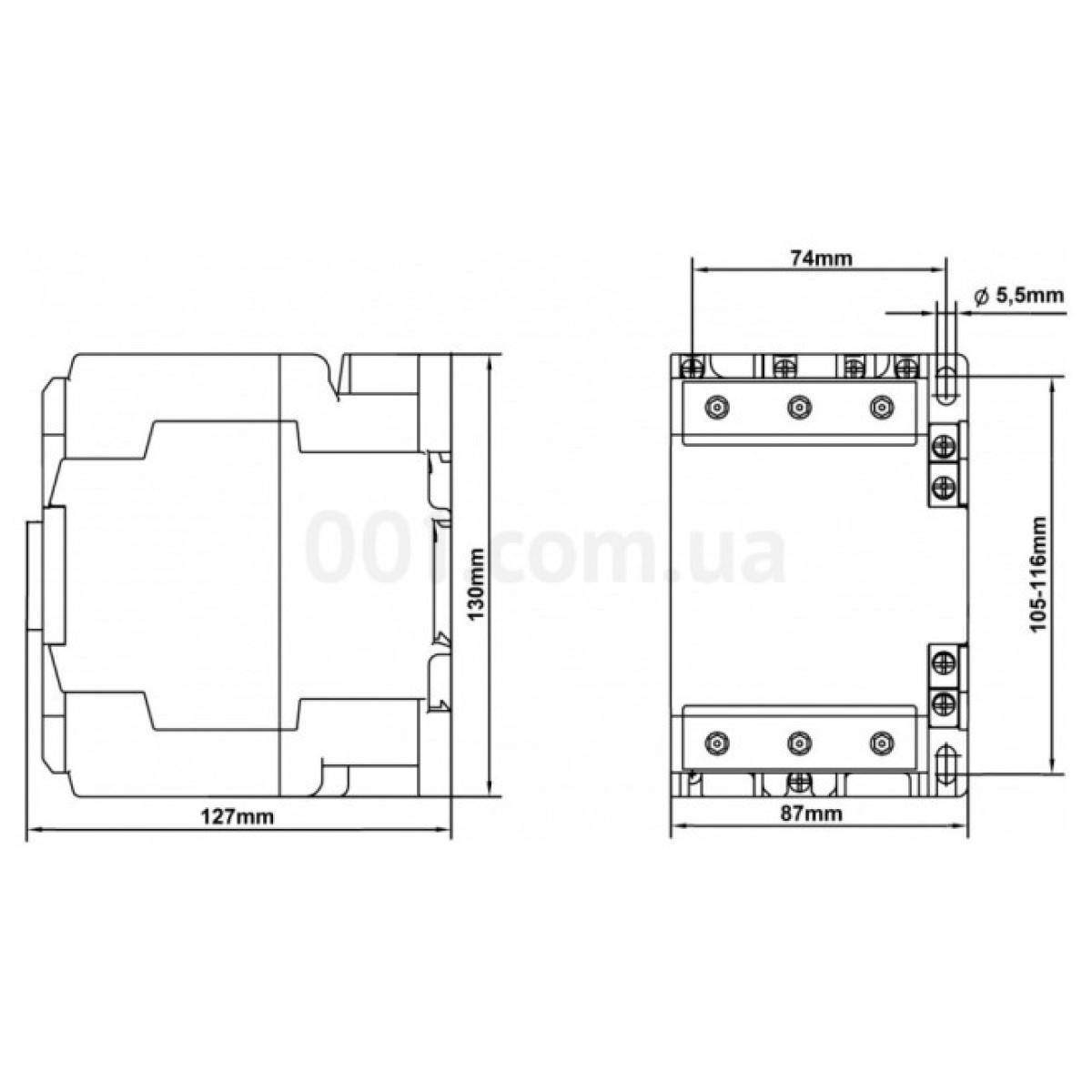 Контактор CUBICO High 3Р 37kW 80A 1НЗ+1НО 230V AC, SCHRACK TECHNIK 98_98.jpg - фото 7