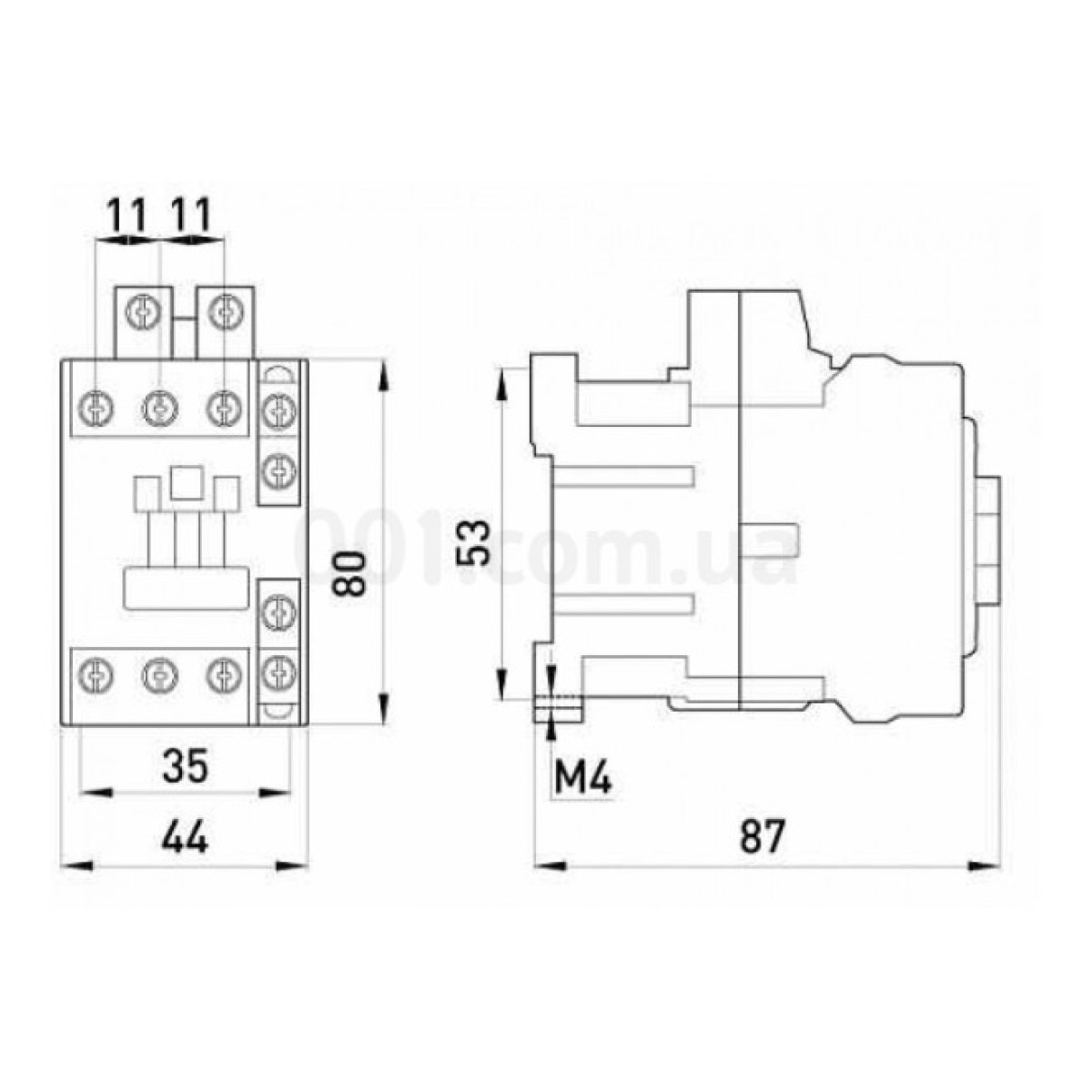 Контактор e.industrial.ukc.9.42, 9 A 42 В/AC 1НВ+1НЗ, E.NEXT 98_98.jpg - фото 2