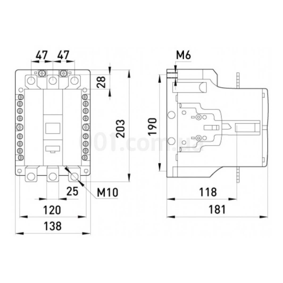 Контактор e.industrial.ukc.220.380, 220 А 380 В/AC 1НО+1НЗ, E.NEXT 98_98.jpg - фото 4