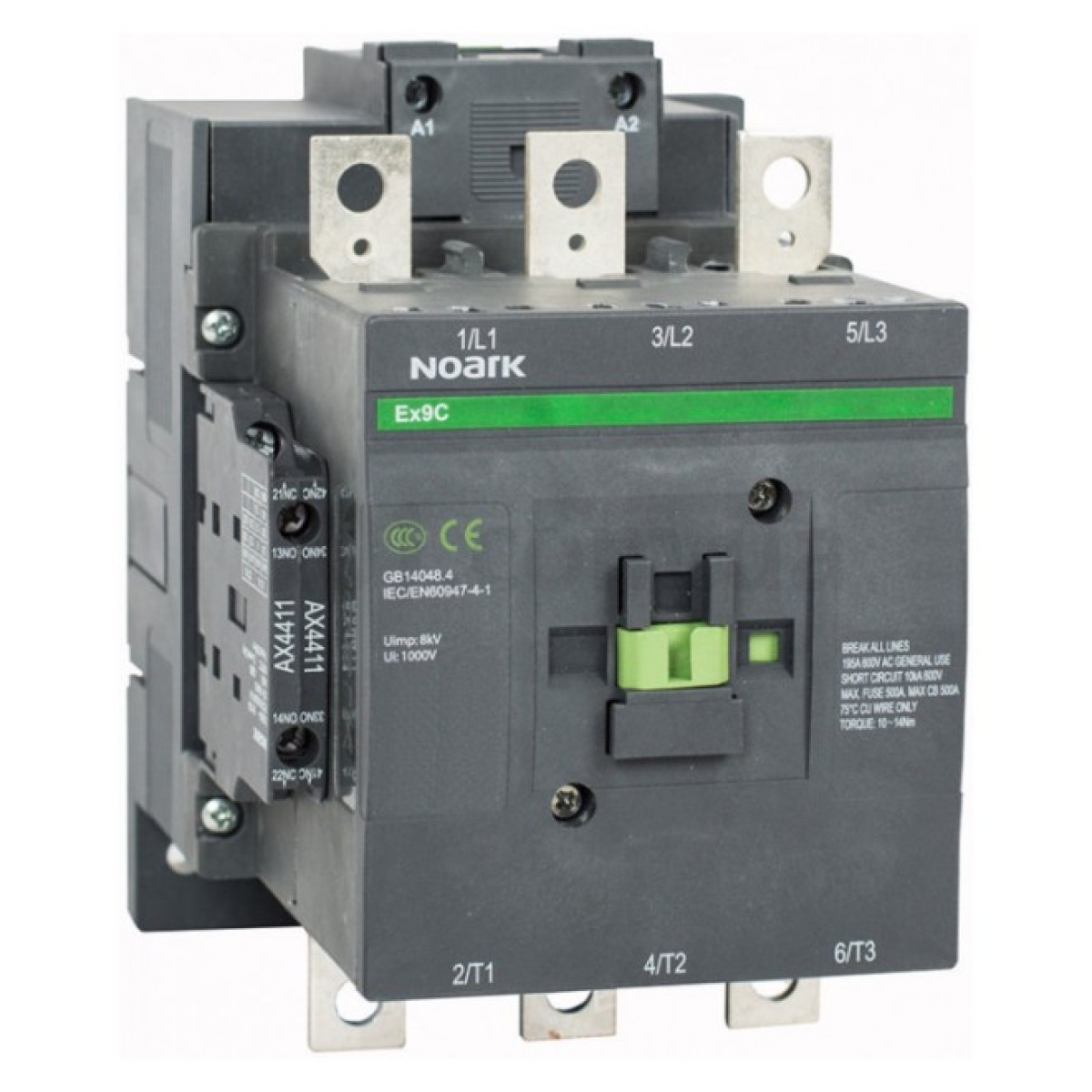 Контактор Ex9C150 22 3P 110V AC/DC 150A AC-3 2НО+2НЗ, NOARK 256_256.jpg