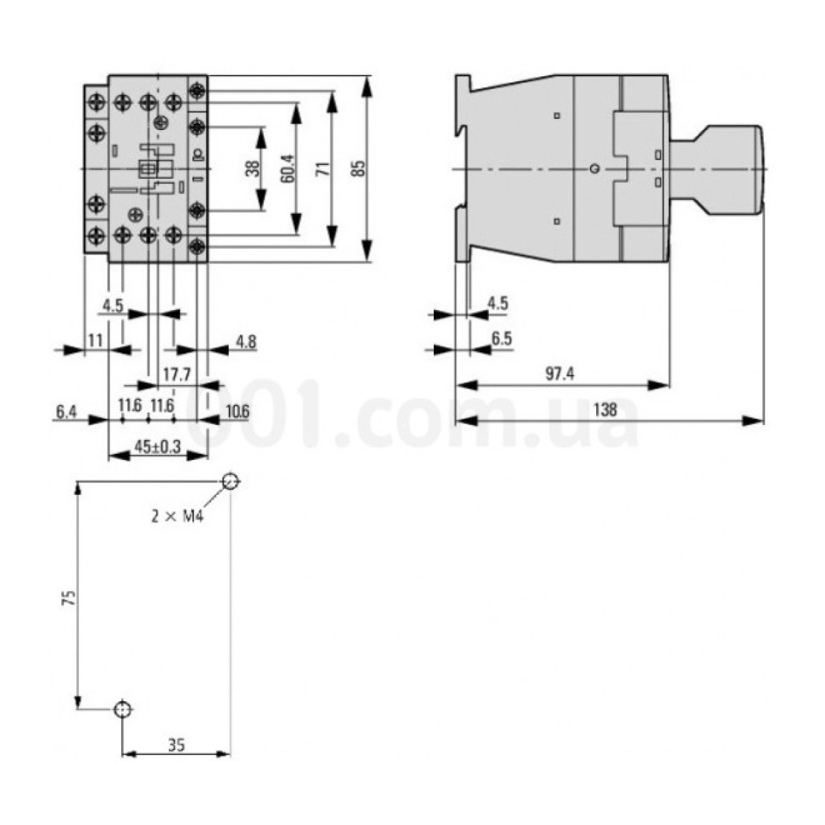 Контактор 3P 32A 15кВт 24В DC габарит 1 1НЗ, SCHRACK TECHNIK 98_98.jpg - фото 3