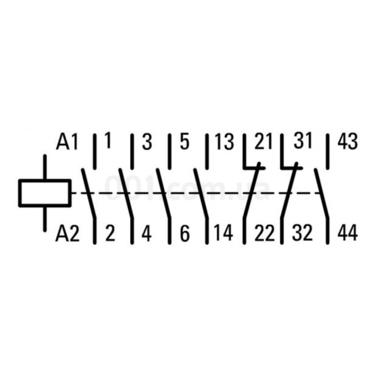 Контактор DILM225A/22 (RAC240) 225А 230В/AC 2НО+2НЗ, Eaton 98_98.jpg - фото 5