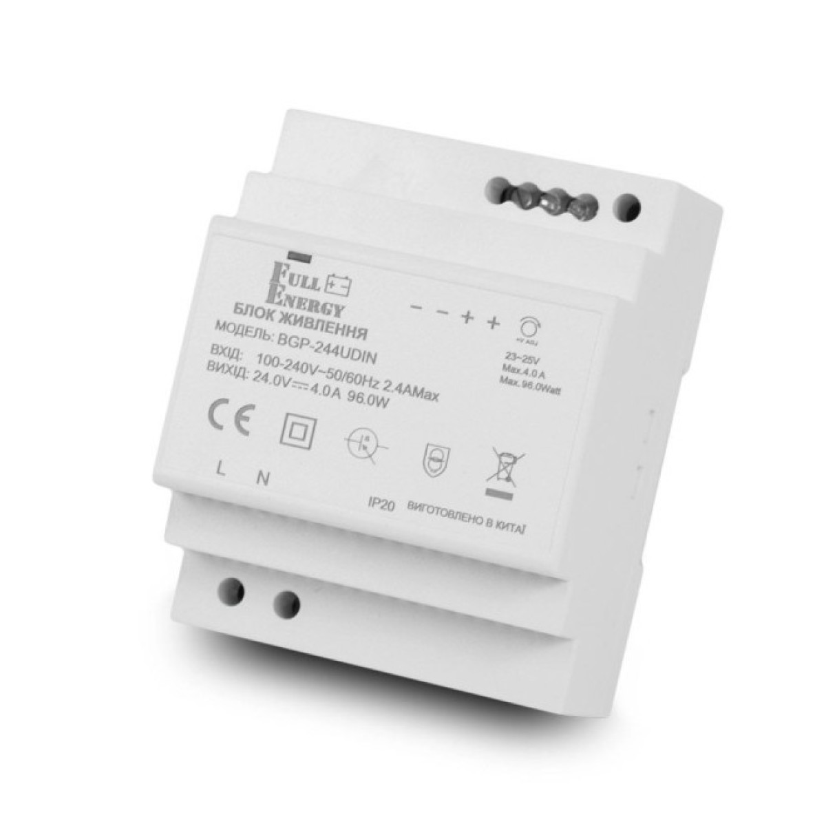 Блок живлення Full Energy BGP-244UDIN 24 В / 4 А для кріплення на DIN рейку 256_256.jpg