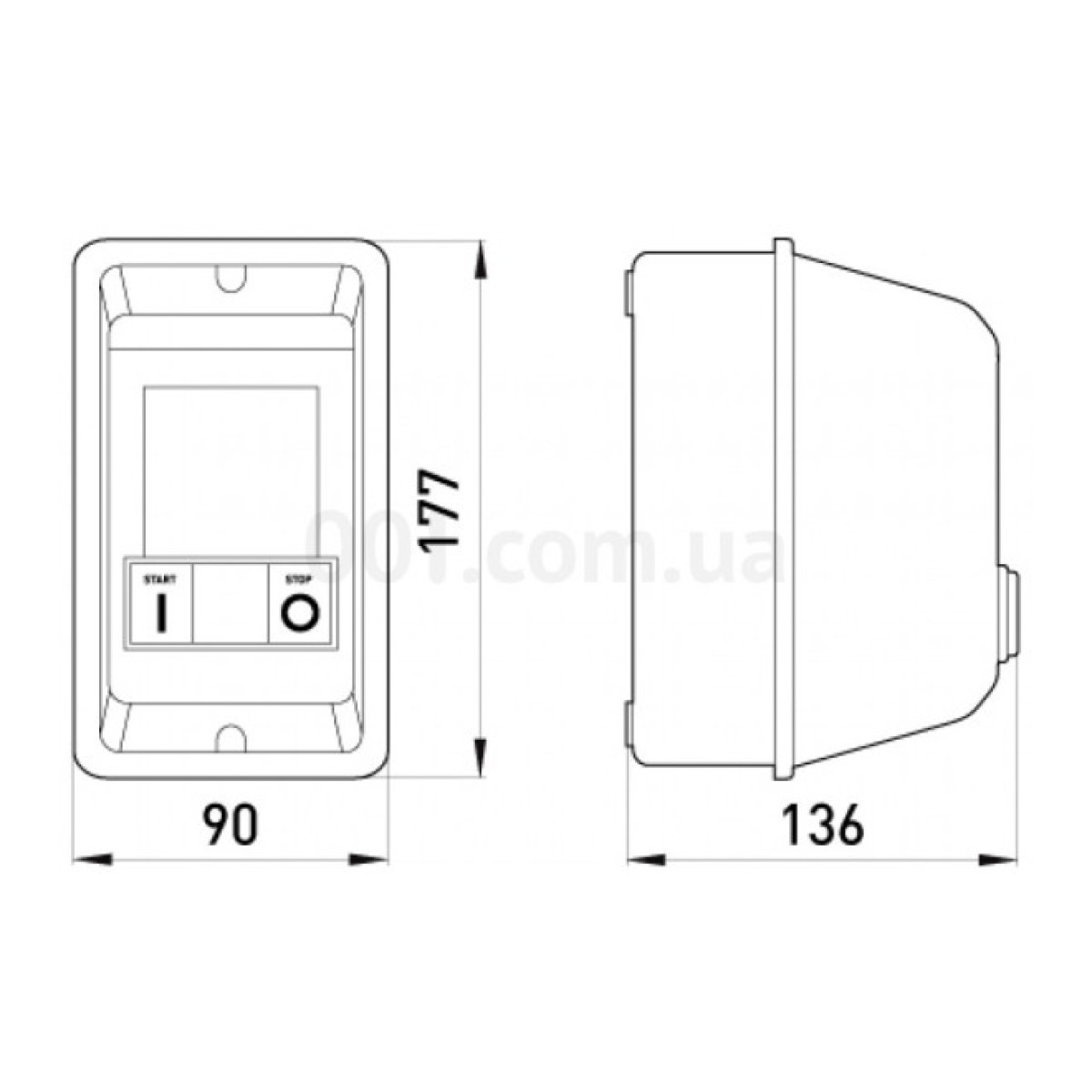 Магнитный пускатель e.industrial.ukq.12mb, 12 A 230 В/AC IP55, E.NEXT 98_98.jpg - фото 2