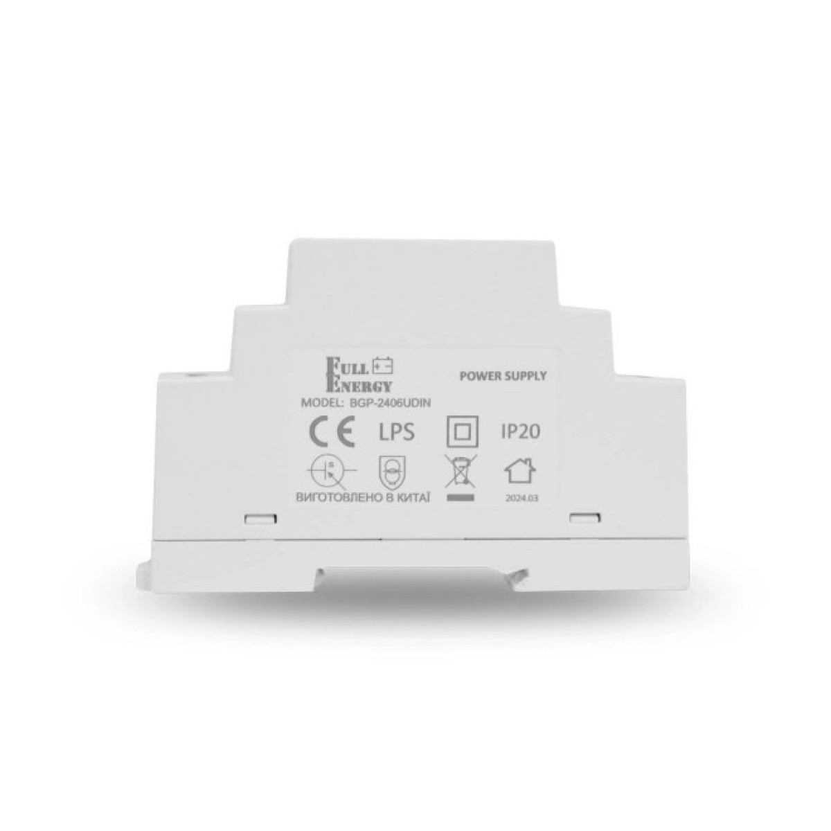 Блок живлення Full Energy BGP-2406UDIN 24 В / 0.63 А для кріплення на DIN рейку 98_98.jpg - фото 3