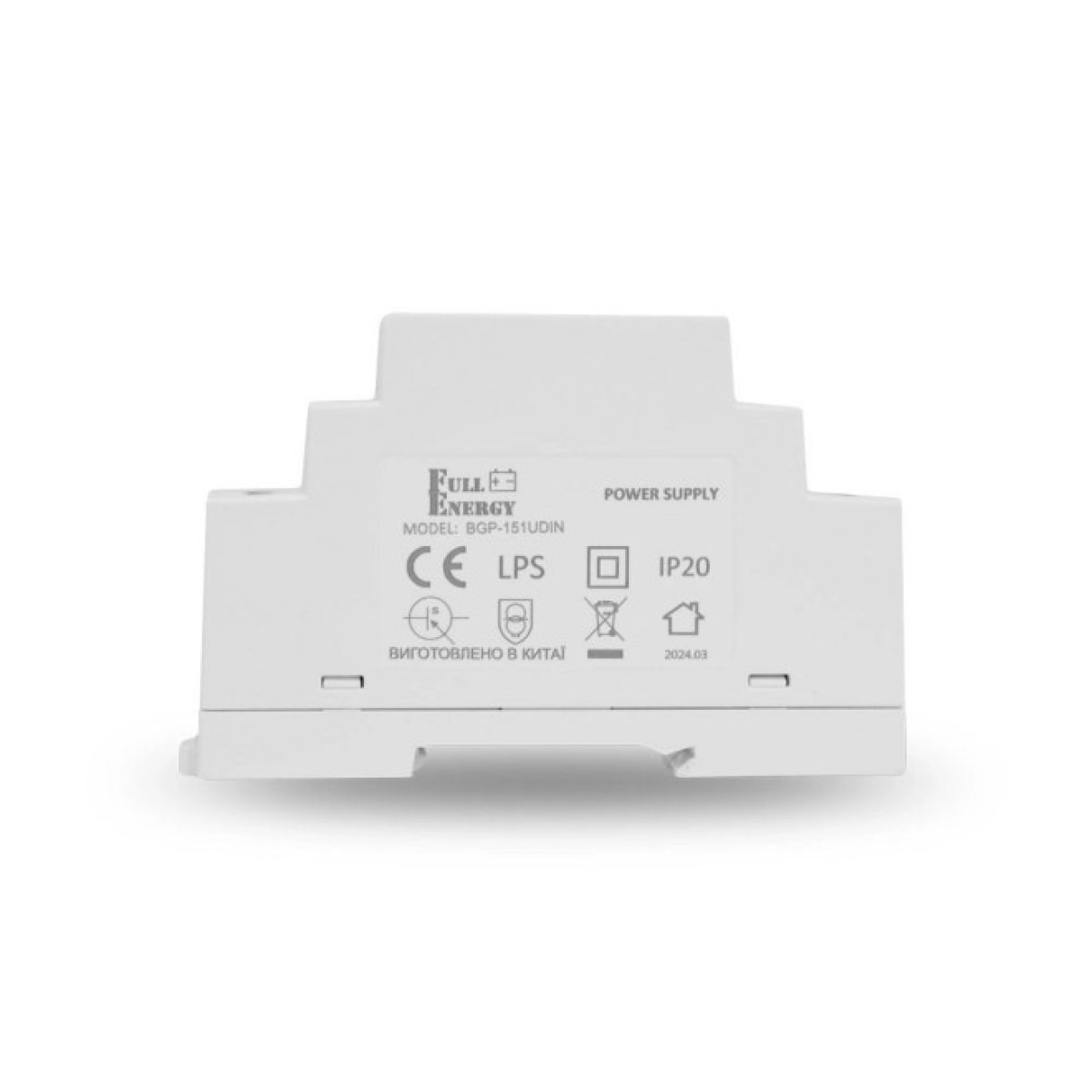 Блок живлення Full Energy BGP-151UDIN 15 В / 1 А для кріплення на DIN рейку 98_98.jpg - фото 3