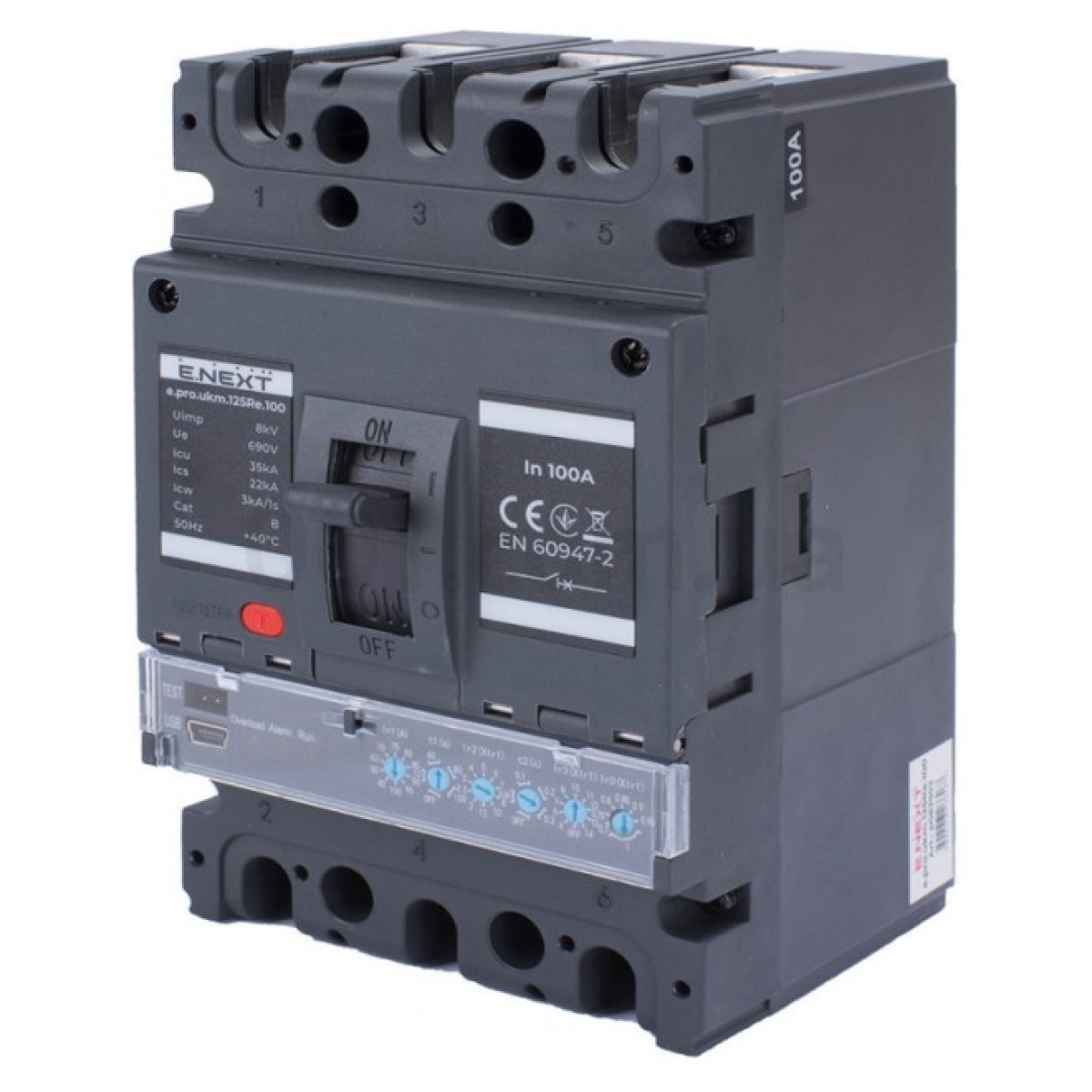 Шафовий автоматичний вимикач e.pro.ukm.125Re.100 з електронним розчеплювачем 3P 100А, E.NEXT 256_256.jpg