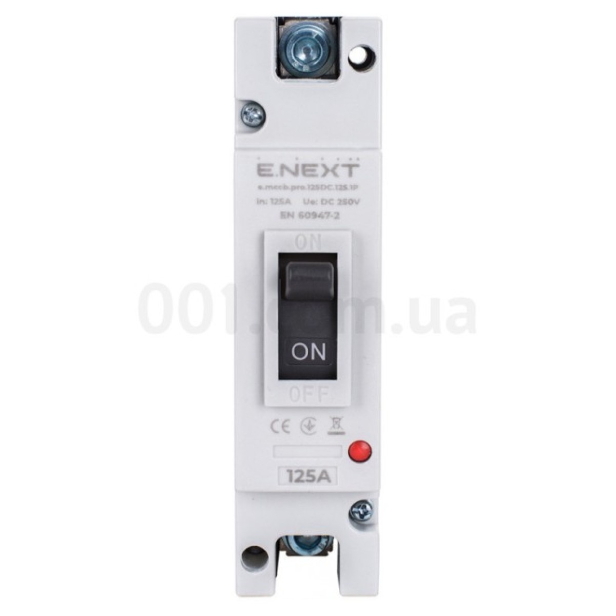 Шафовий автоматичний вимикач e.mccb.pro.125DC.125.1P на постійний струм 1P 125А, E.NEXT 98_98.jpg - фото 7