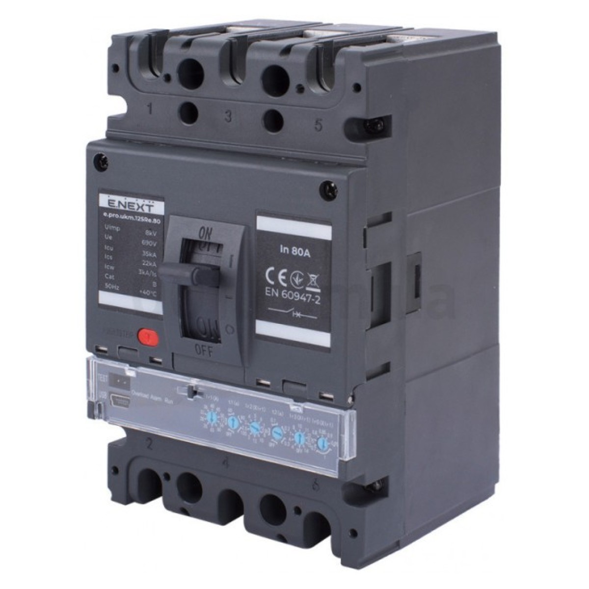 Шафовий автоматичний вимикач e.pro.ukm.125Re.80 з електронним розчеплювачем 3P 80А, E.NEXT 256_256.jpg