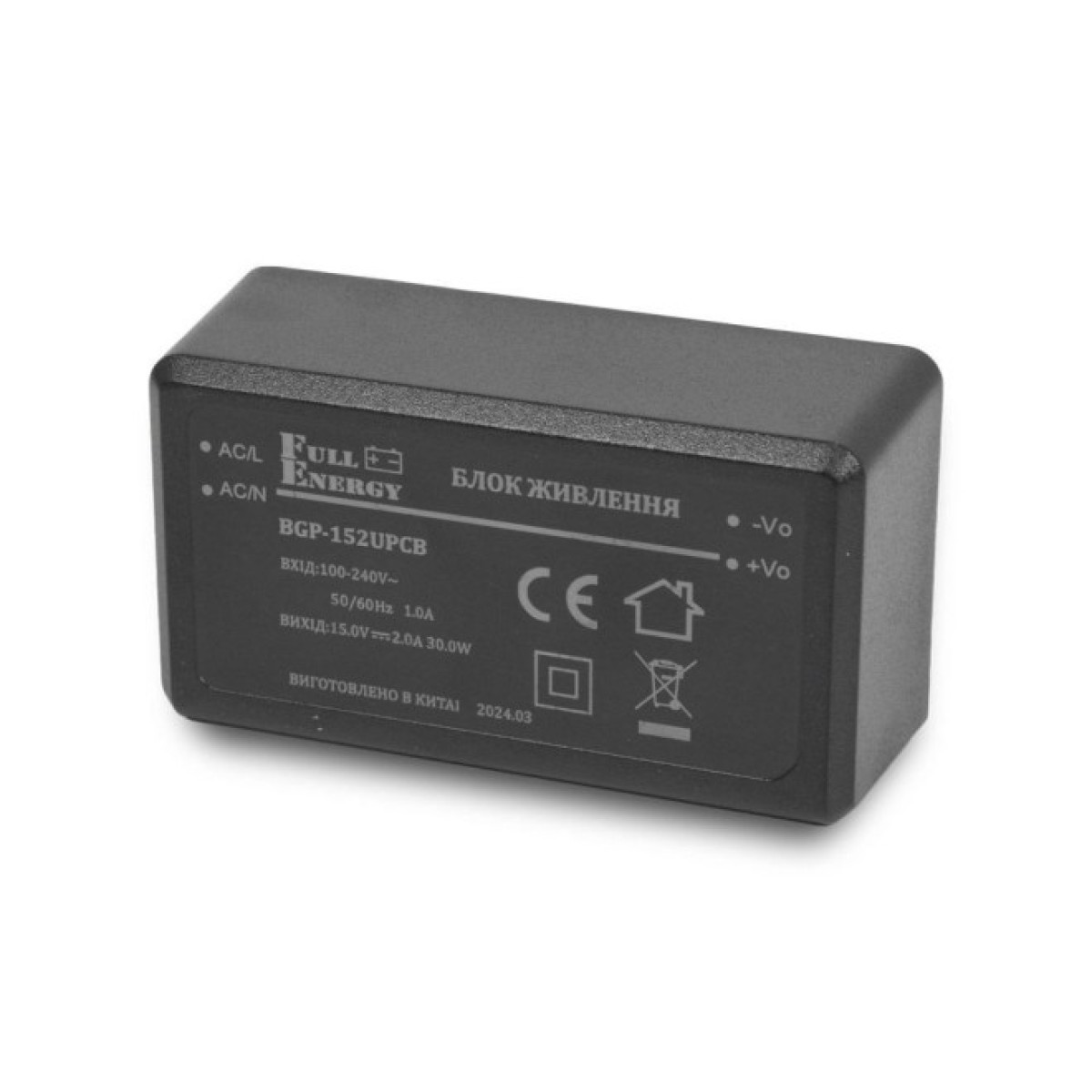 Блок живлення Full Energy BGP-152UPCB 15 В / 2 А на друковану плату 256_256.jpg