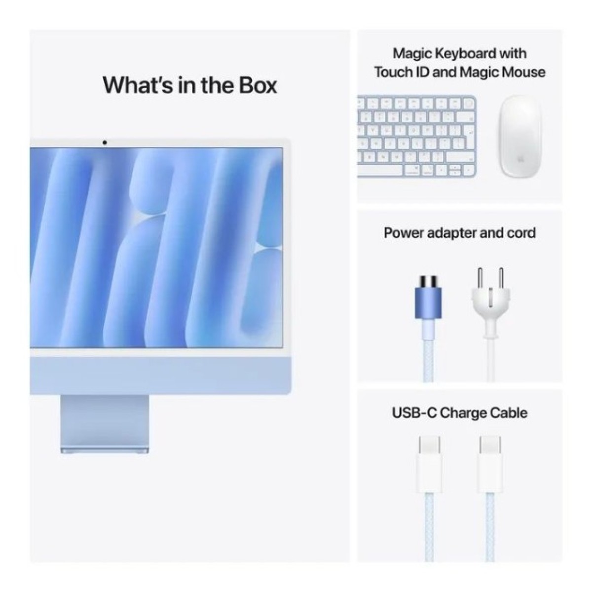 Комп'ютер Apple 24" iMac Retina 4.5K / Apple M4 (10-c/CPU, 10-c/GPU), 16, 512, Blue (MWV33UA/A) 98_98.jpg - фото 7