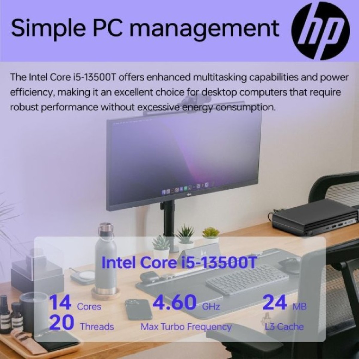 Компьютер HP Pro 400 G9 Mini / i3-13100T, 8, 512, WiFi, кл+м, Win11P (884V0EA) 98_98.jpg - фото 7