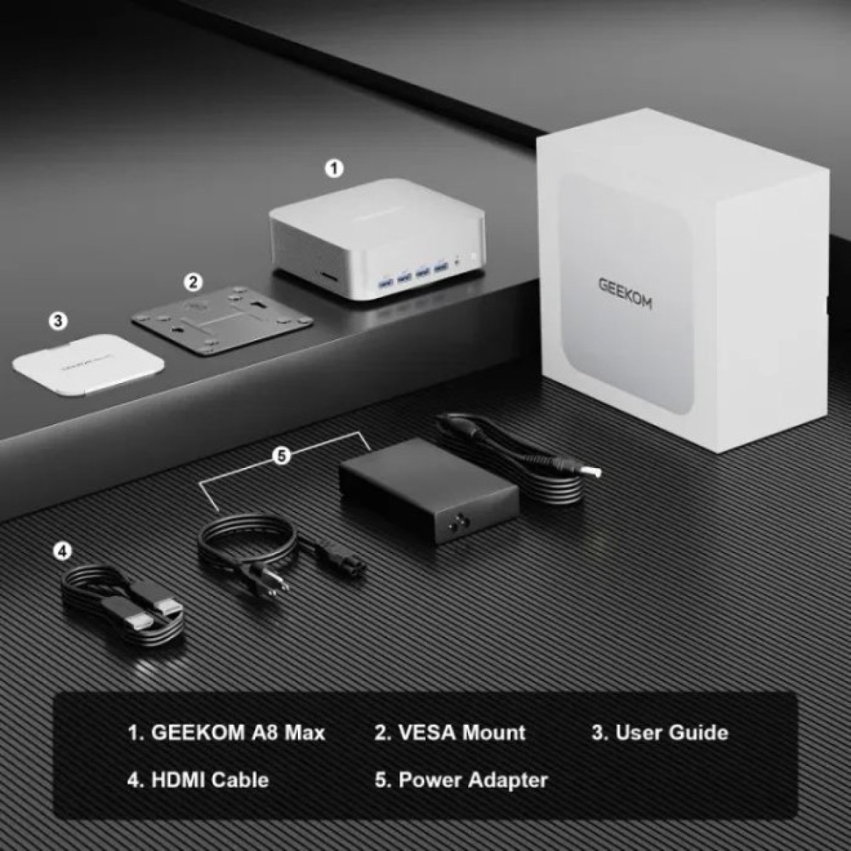 Компьютер GEEKOM Mini PC A8 / Ryzen7 8745HS, 32, 1TB, Radeon 780M, W11Pro (GMA8R78745HS-321T-EU) 98_98.jpg - фото 2