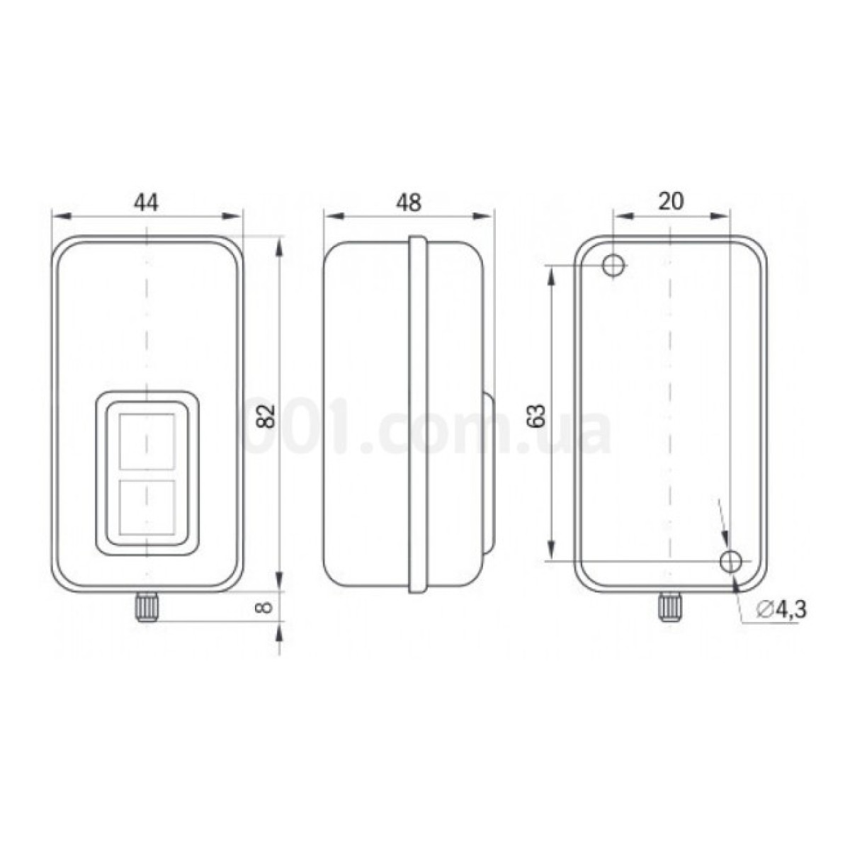 Выключатель ВКИ-211 3P 6А 230/400В IP40, IEK 98_98.jpg - фото 2