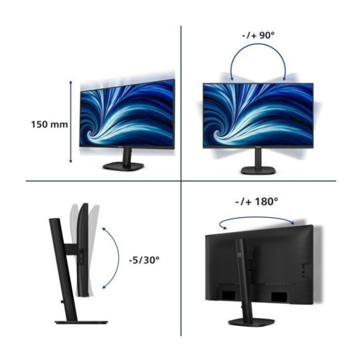 Монітор Philips 27B2U3601/00 98_98.jpg - фото 4