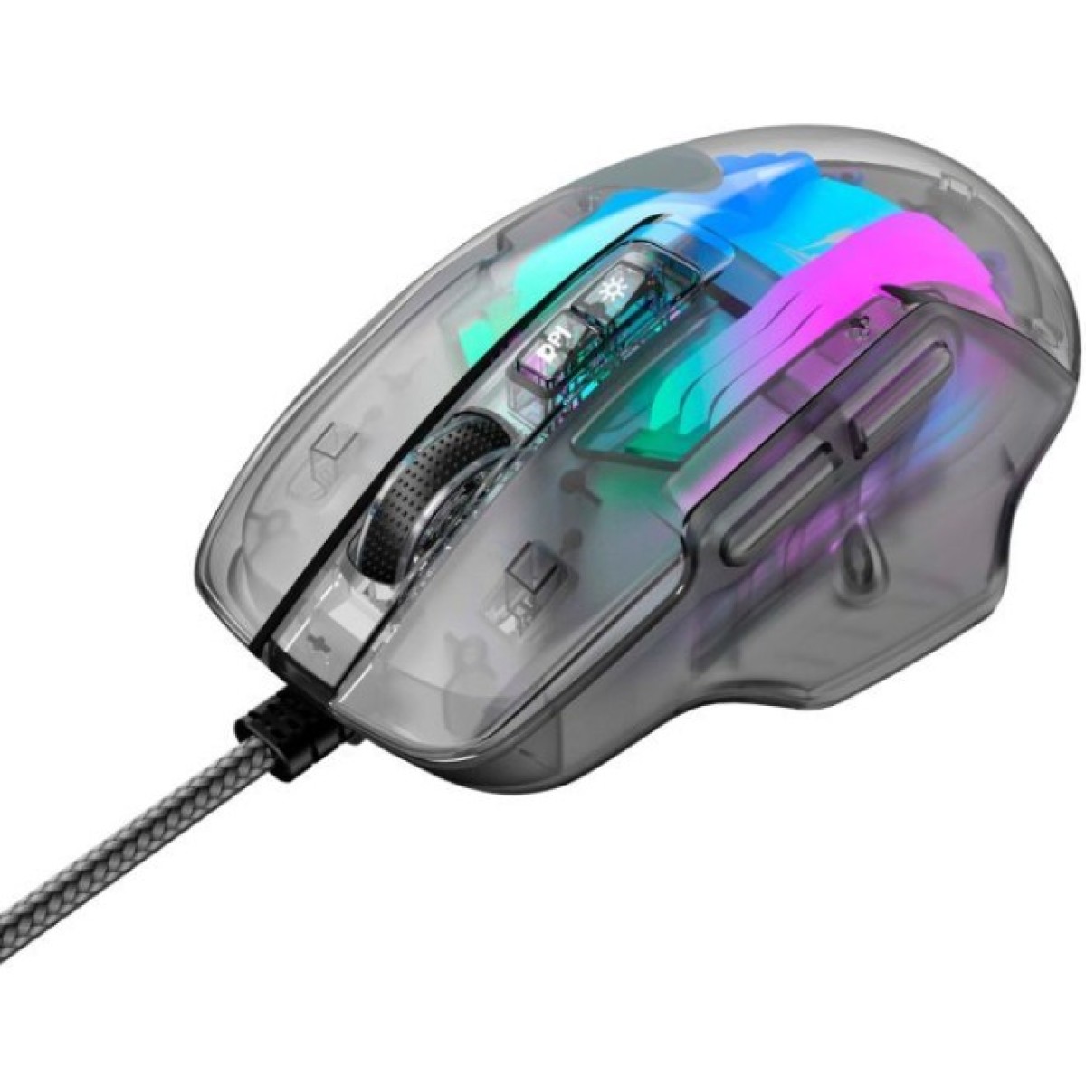 Мишка Havit HV-MS1011SE USB Transparent Black (6950676270280) 98_98.jpg - фото 3