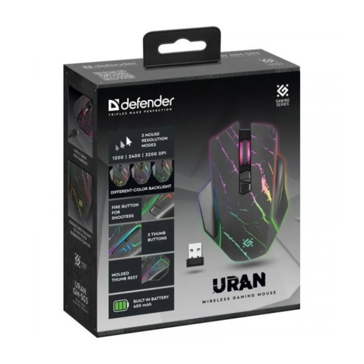 Мишка Defender Uran GM503 Wireless Black (52503) 98_98.jpg - фото 3
