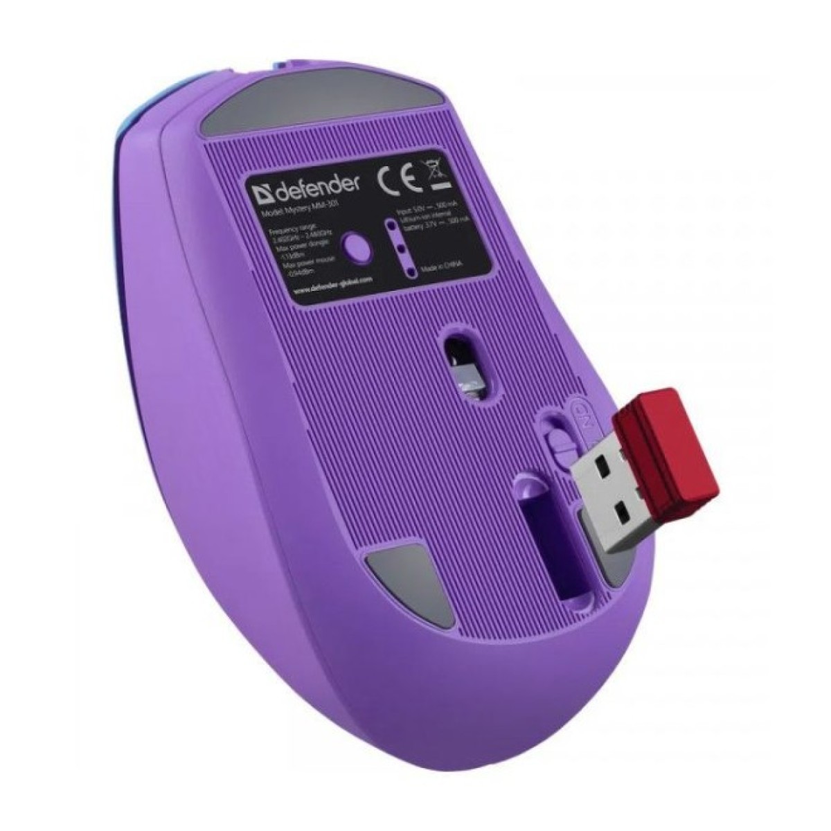 Мишка Defender Mystery MM301 LED Wireless/Bluetooth Violet (52301) 98_98.jpg - фото 7