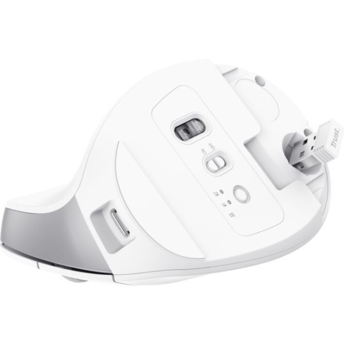 Мышка Trust Bayo+ Ergonomic Wireless/Bluetooth White (25399) 98_98.jpg - фото 7
