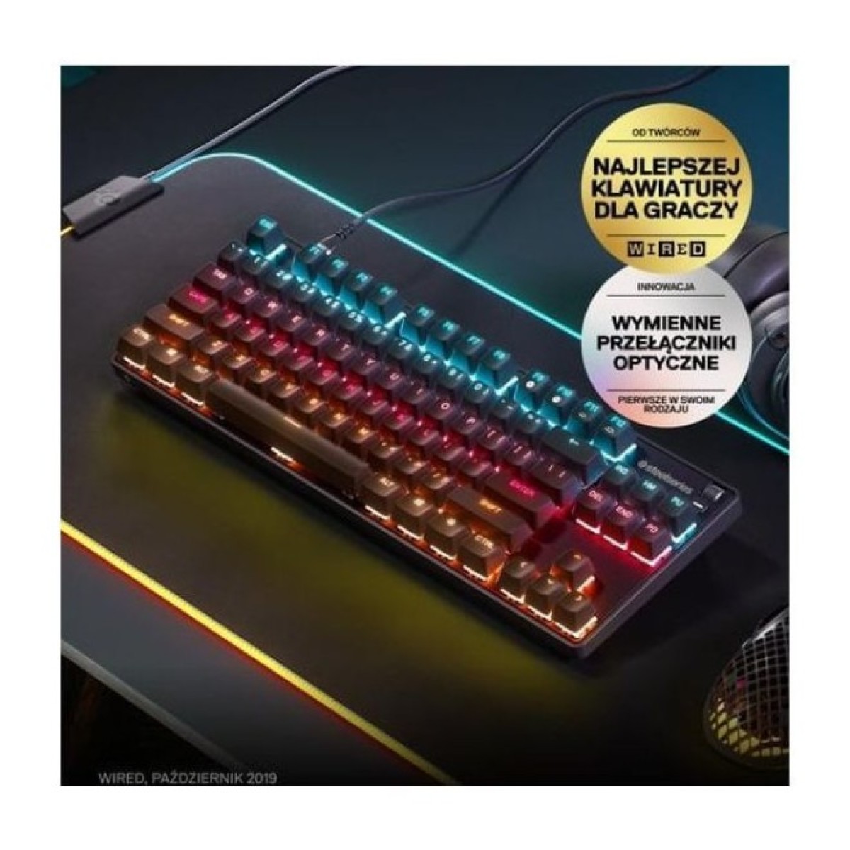 Клавіатура SteelSeries Apex 9 TKL USB Black (64847) 98_98.jpg - фото 4