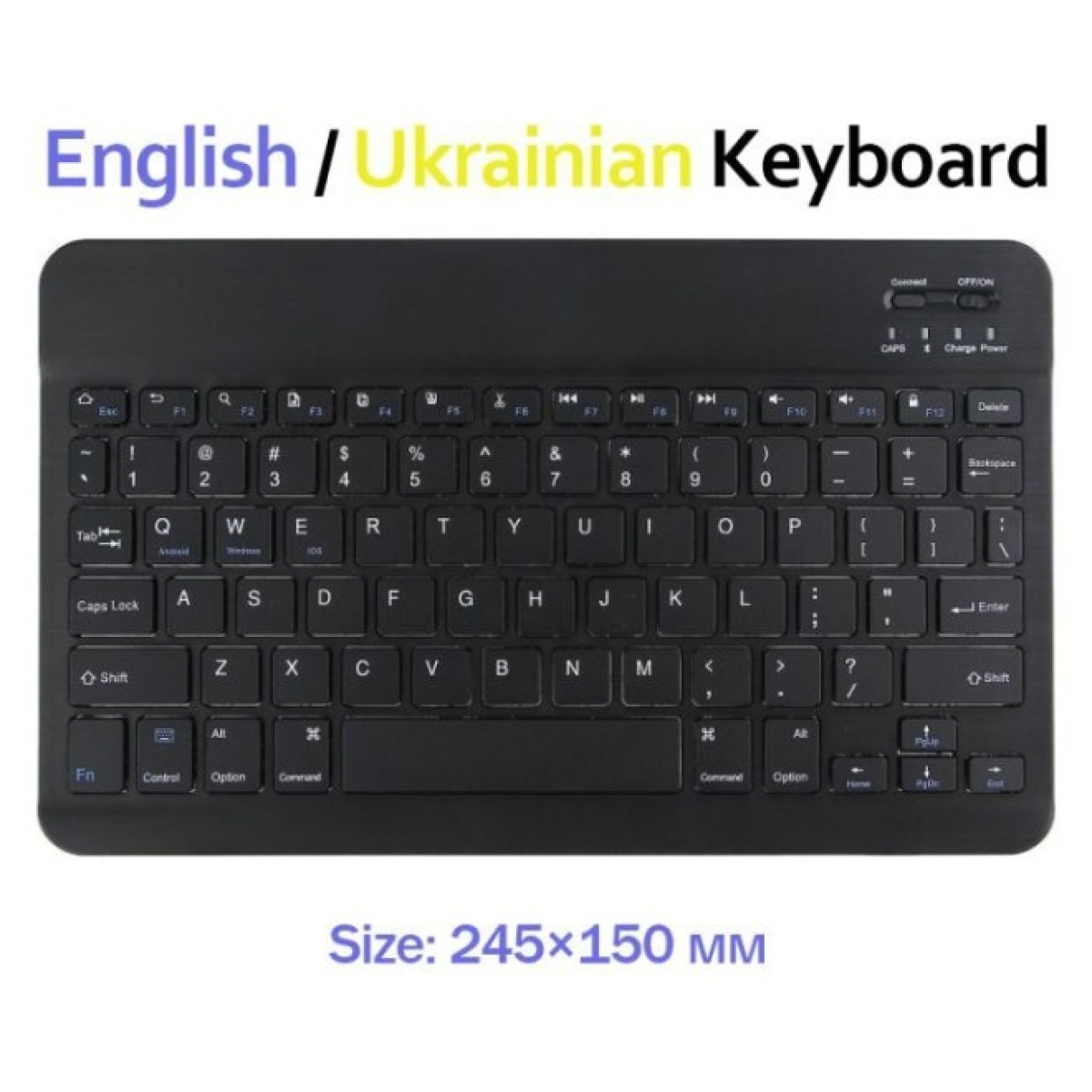 Клавиатура BeCover (245х150 мм) Bluetooth UA Black (713405) 256_256.jpg