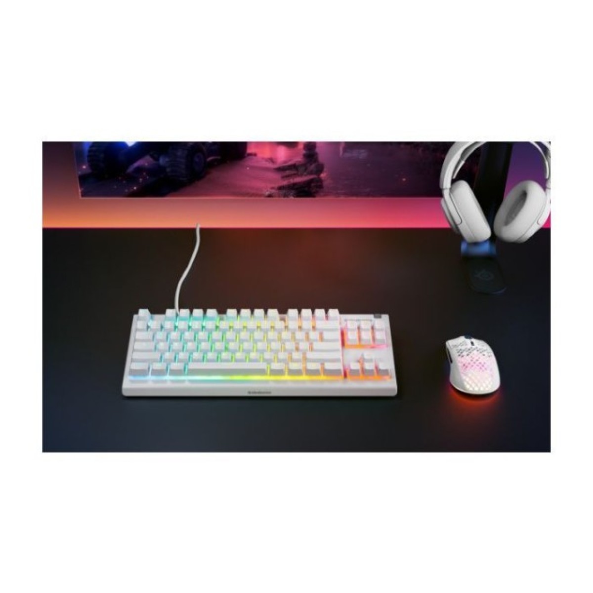 Клавиатура SteelSeries Apex 3 TKL USB UA White (64819) 98_98.jpg - фото 3