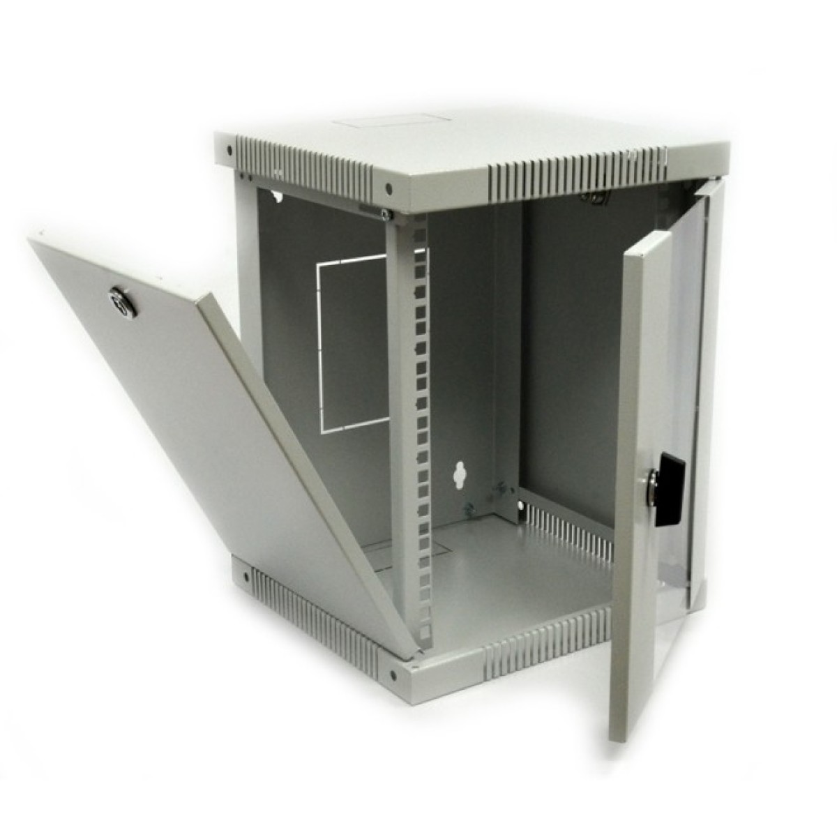 Комплект Шкаф 10" 6U серый, патч-панель, организатор кабеля, полка 98_98.jpg - фото 2