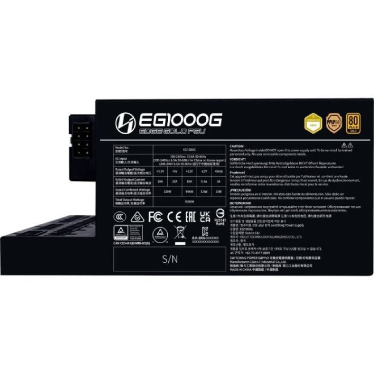 Блок живлення Lian Li 1000W EDGE GOLD Black (G9P.EG1000G.BH00.EU) 98_98.jpg - фото 10