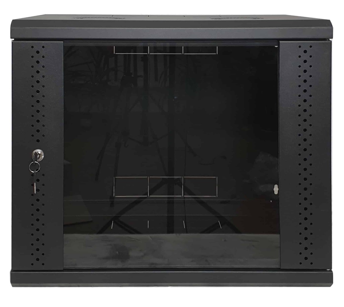 Серверный шкаф 9U, EServer 600х500х503 (Ш*Г*В), стекло, черный 98_88.jpg - фото 1