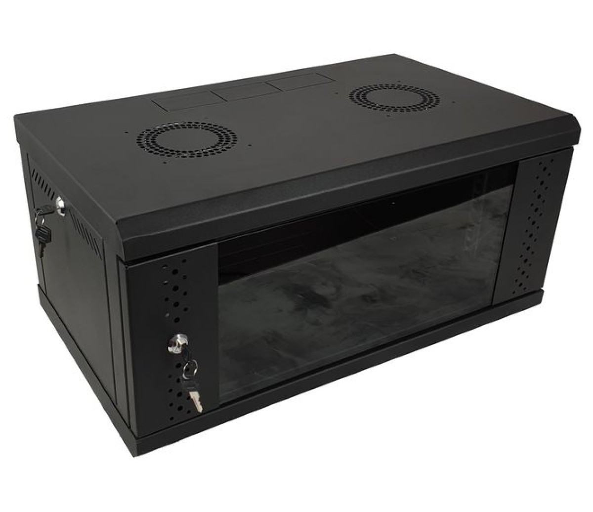 Серверный шкаф 4U, EServer 600х350х284 (Ш*Г*В), стекло, черный 98_85.jpg - фото 2
