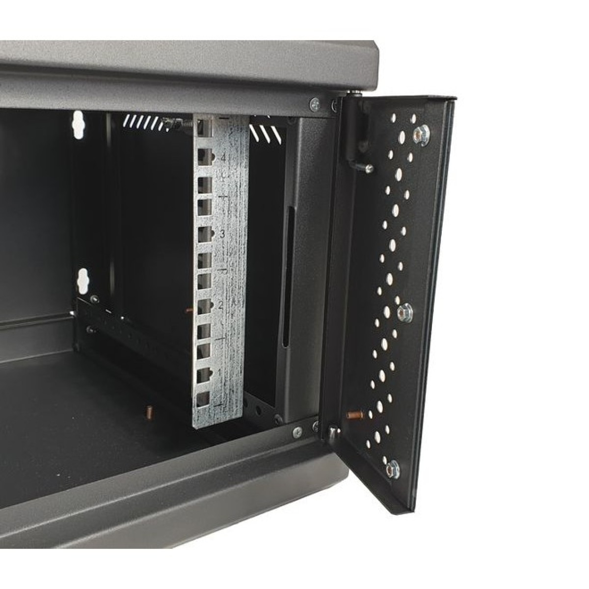 Серверный шкаф 4U, EServer 600х350х284 (Ш*Г*В), стекло, черный - фото 5