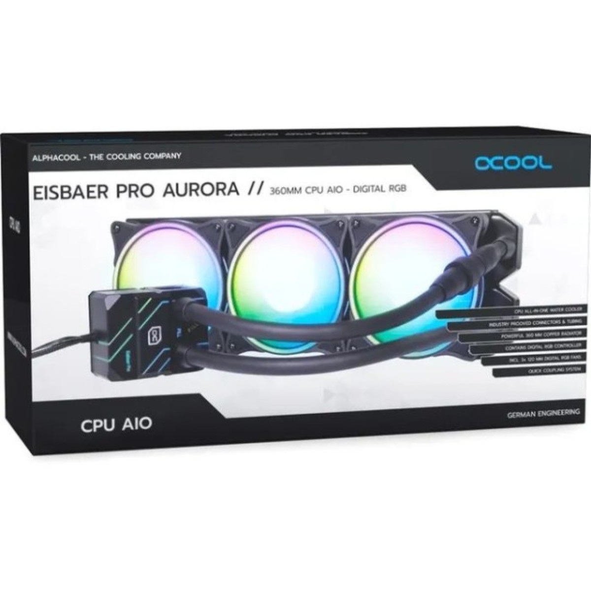 Система рідинного охолодження Alphacool Eisbaer Pro Aurora 360 CPU AIO (1019572) 98_98.jpg - фото 6