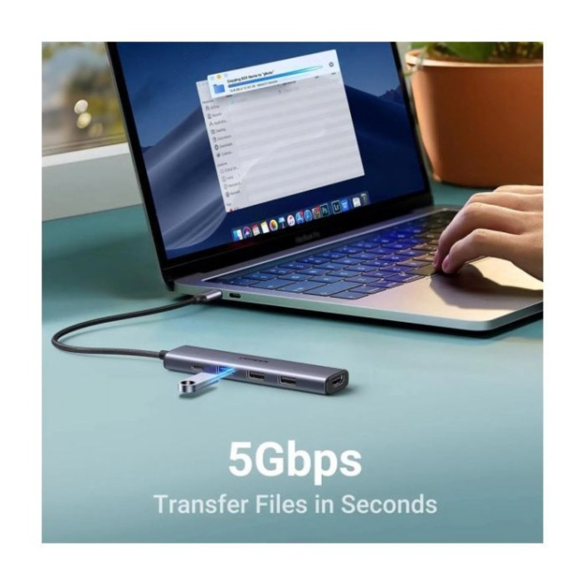 Порт-реплікатор Ugreen CM478 USB Type-C HDMI, USB/3.0, Type-C for charging PD/100W (15495) 98_98.jpg - фото 8