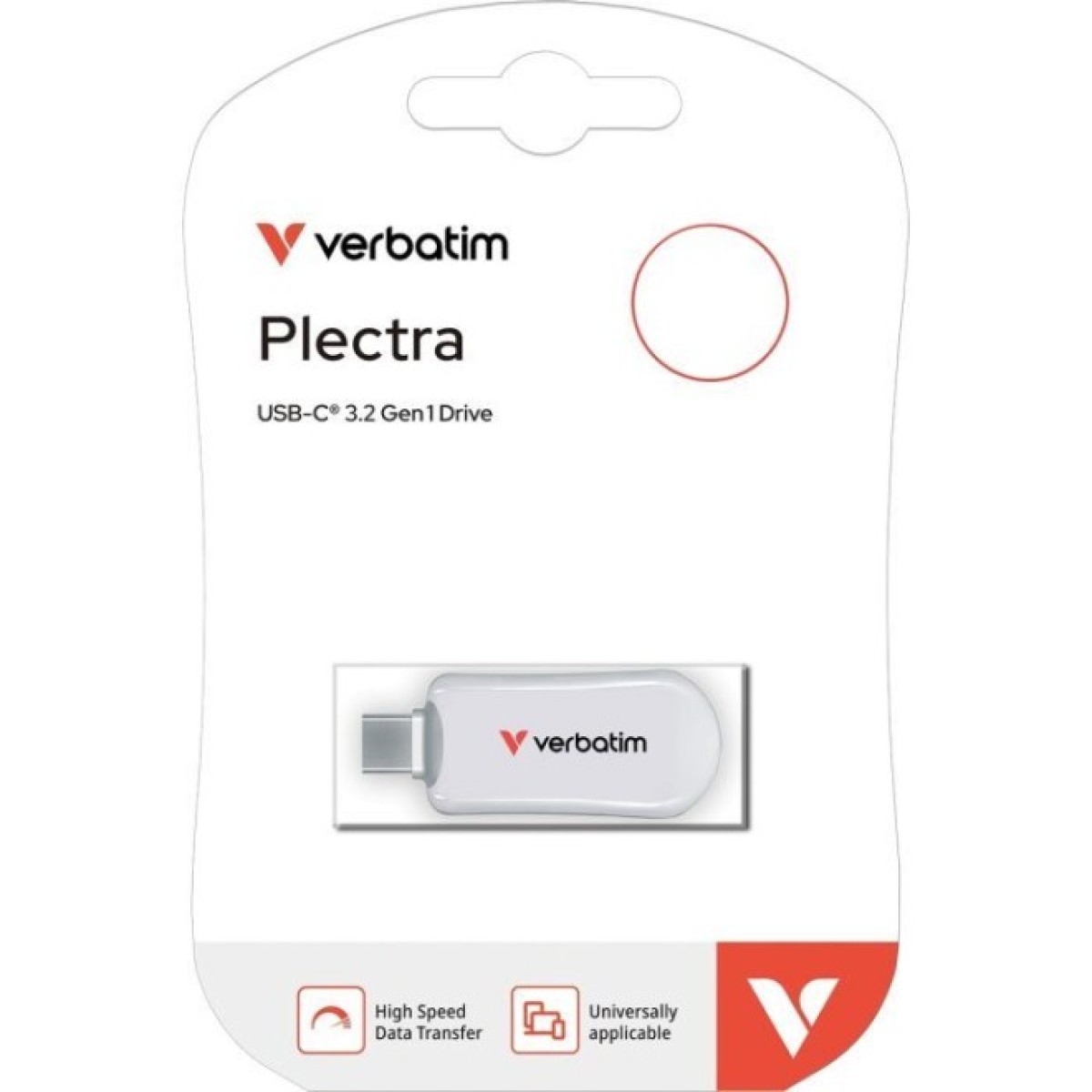 USB флеш накопичувач Verbatim 256GB Plectra White USB-C (30230) 98_98.jpg - фото 2