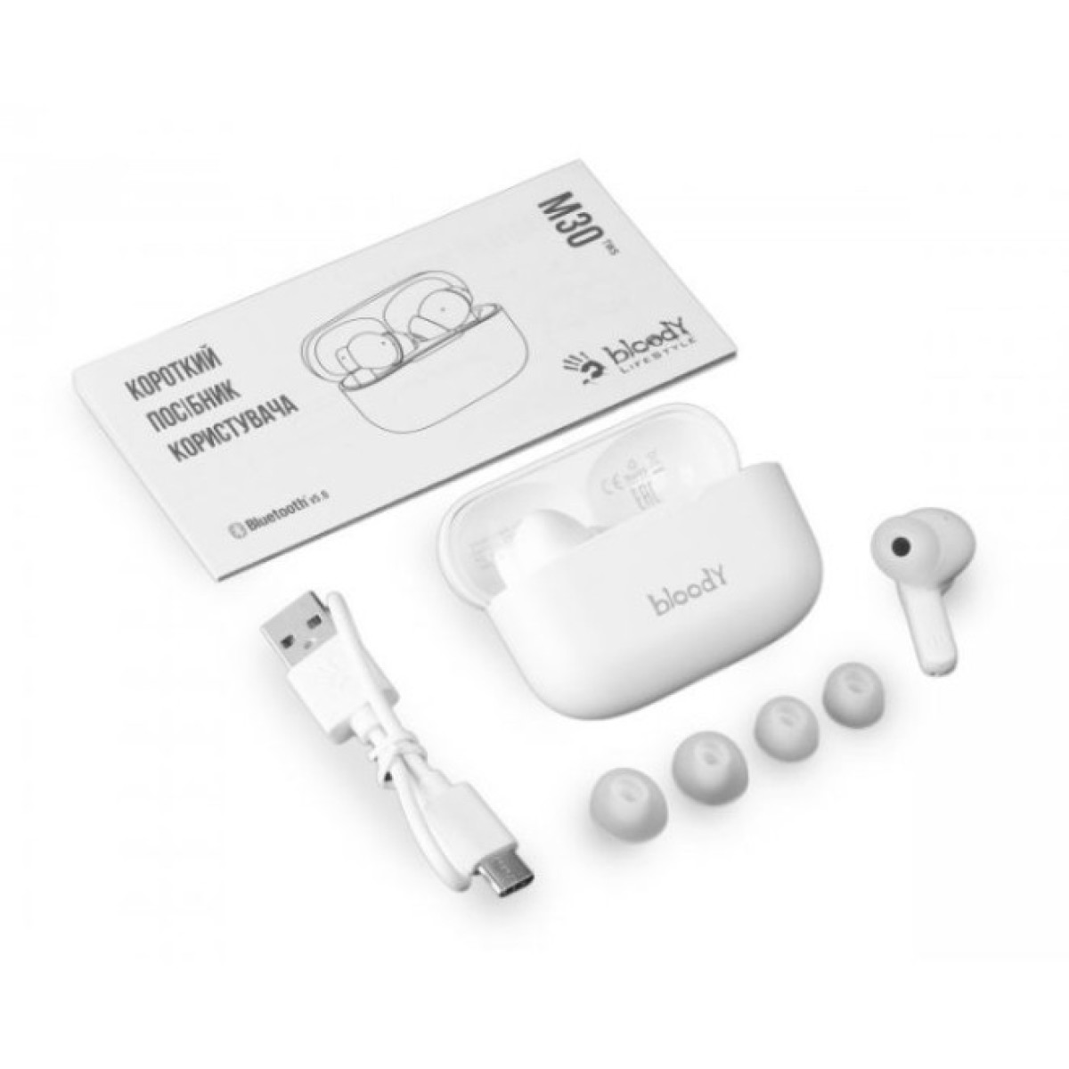 Навушники A4Tech Bloody M30 White (8016361908987) 98_98.jpg - фото 3