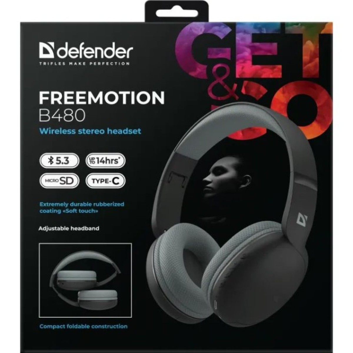 Наушники Defender FreeMotion B480 Bluetooth Black (63480) 98_98.jpg - фото 2