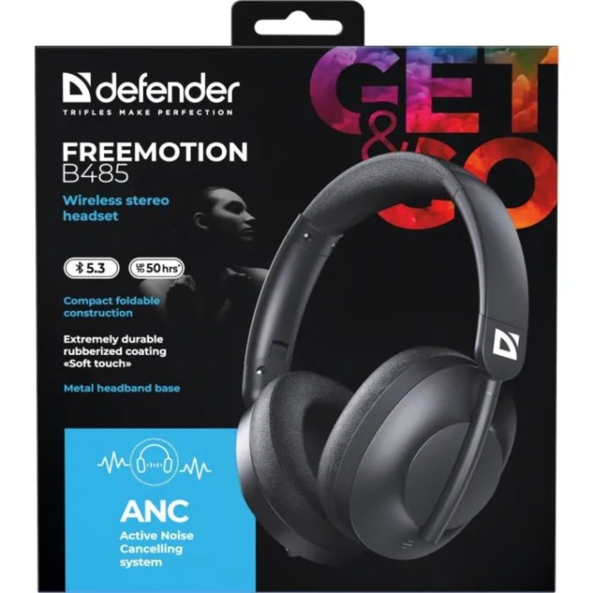 Навушники Defender FreeMotion B485 Bluetooth ANC Black (63485) 98_98.jpg - фото 4